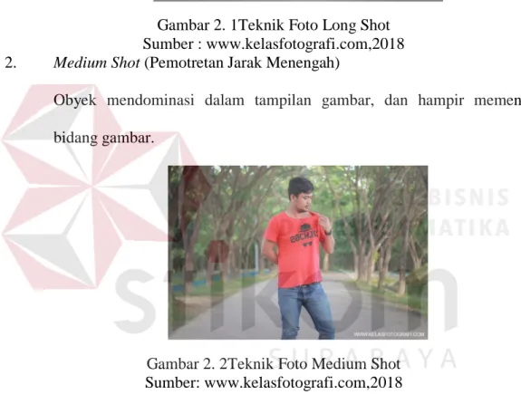 Gambar 2. 2Teknik Foto Medium Shot Sumber: www.kelasfotografi.com,2018 