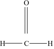 Gambar 2.1. Struktur Kimia Formaldehida 