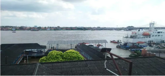 Gambar 1. Lokasi Pelayanan Pemanduan Kapal di Pelabuhan Indonesia II (Persero)  Cabang Pelabuhan Palembang 