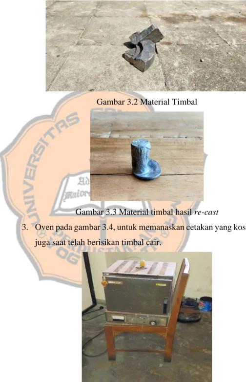 Gambar 3.2 Material Timbal 