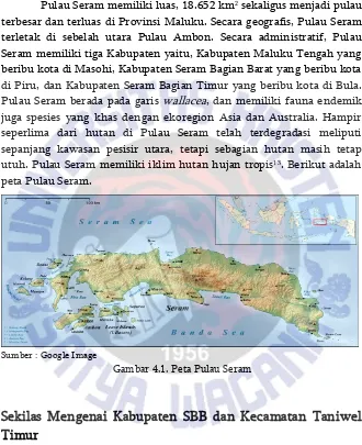 Gambar 4.1. Peta Pulau Seram 
