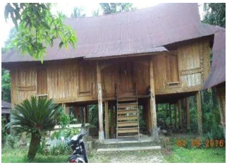 Gambar 1.1 Rumah Adat Lontiok di desa Kuok Sumber : Dokumentasi Pribadi 