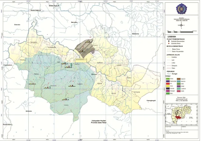 Gambar 3 Peta Sebaran Potensi Mataair Kecamatan Giriwoyo Kabupaten Wonogiri