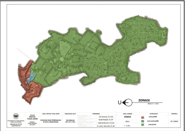 Gambar 10: Site Plan Zonasi Kawasan Bumi Perkemahan di Kota Singkawang 