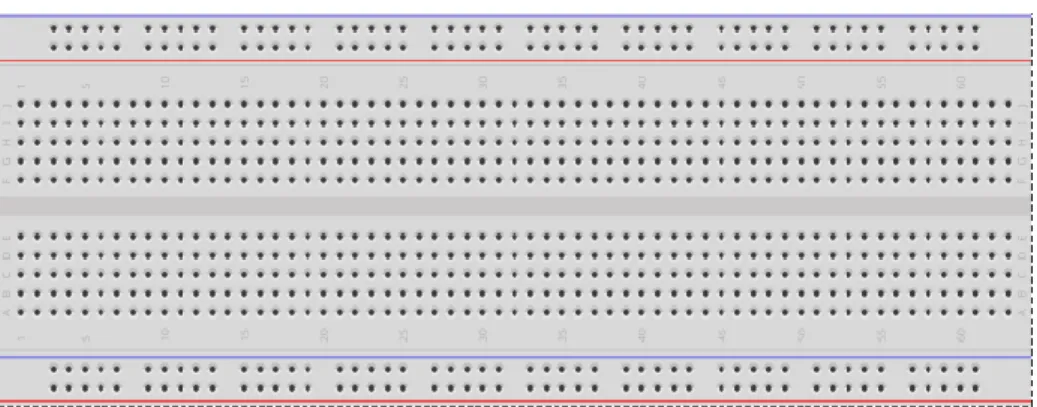 Gambar 2.1 Protoboard 