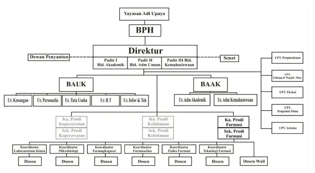 Gambar 3.1. Struktur Organisasi Politeknik TNI AU Ciumbuleuit.