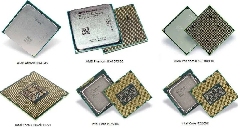 Gambar 2.14.  Macam – macam Processor 