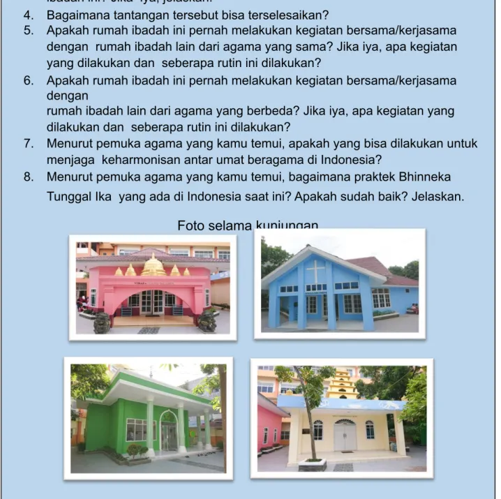 Foto selama kunjungan