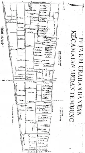 Gambar 1.1. Peta Kelurahan Banten Kecamatan Medan Tembung 
