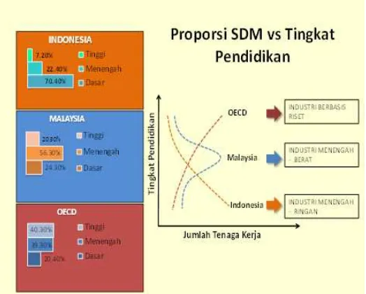 Gambar I.1. Proporsi SDM vs Tingkat Pendidikan 