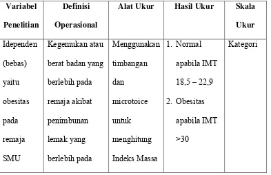Tabel 3.2. Definisi Operasional 