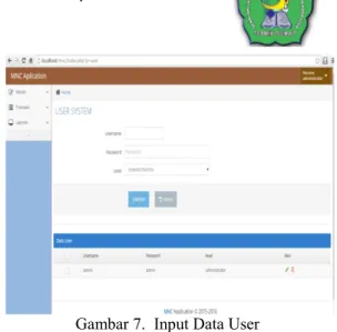 Gambar 5. Halaman Form input data customer