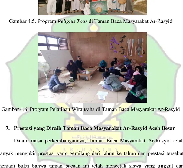 Gambar 4.6. Program Pelatihan Wirausaha di Taman Baca Masyarakat Ar-Rasyid  