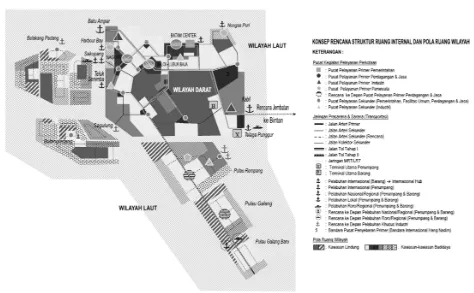 Gambar 4.1 Konsep Rencana Struktur Ruang dan Pola Wilayah Kota Batam 