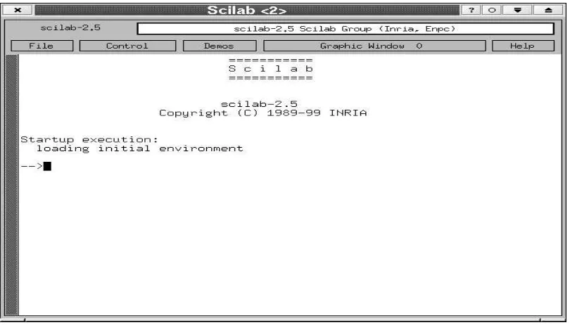 Gambar 3.7: Contoh tampilan Scilab