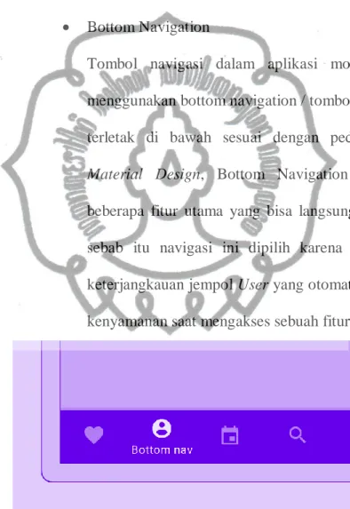 Gambar 4.7 Bottom Navigation 