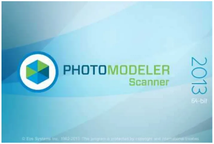Gambar 3.23 Aplikasi PhotoModeler Scanner 2013