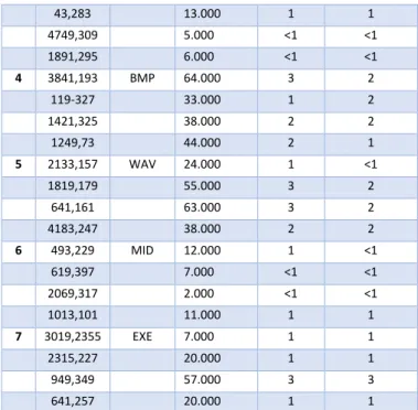 Tabel 1. Waktu Enkripsi dan Dekripsi  Berdasarkan Ukuran dan Tipe File pada 