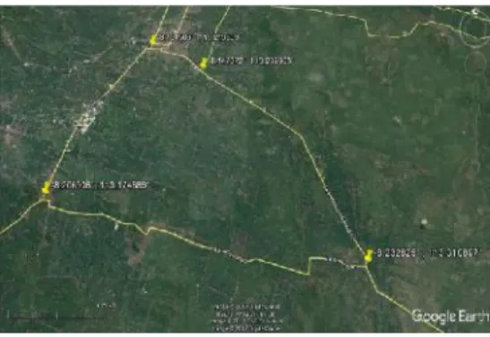 Gambar  1. Lokasi  penelitian  ruas  jalan Sutorejo  dan  ruas  jalan  Krajan  kabupaten Lumajang