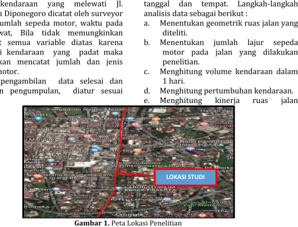 Gambar 1. Peta Lokasi Penelitian  Sumber  : Goggle Map