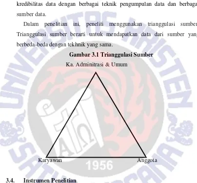 Gambar 3.1 Trianggulasi Sumber 