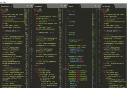 Gambar 2.6  Gambar Split Mode Sublime Text  6) Instant Project Switch  