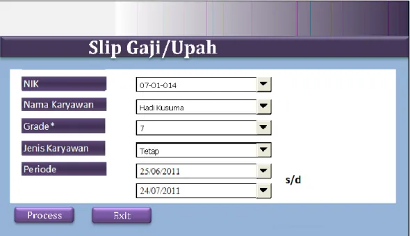 Gambar 4.10 Slip Gaji/Upah 