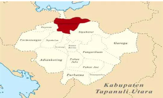 Gambar 2. Peta kabupaten Tapanuli Utara