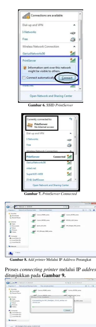 Gambar 6. SSID PrintServer 