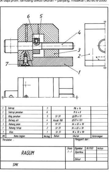Gambar 2.2. Contoh Gambar Susunan 