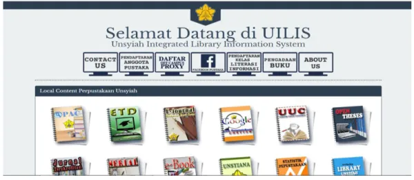 Gambar 4.1: Portal UILIS 