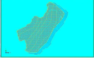 Gambar 8. Interpretasi Volume Coal  Block Model 2D Dengan  