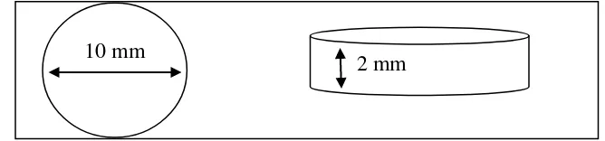 Gambar 4. Bentuk dan Ukuran Sampel 