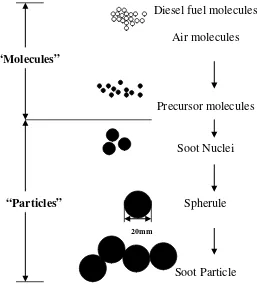 Gambar 2.5 Pembentukan Soot Particle 