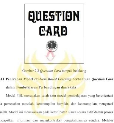 Gambar 2.2 Question Card tampak belakang 
