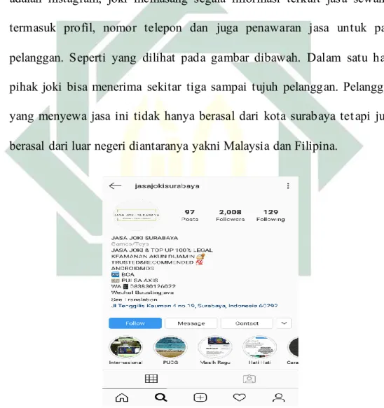 Gambar 5 : Profil Jasa Joki Game Mobile Legend. 12
