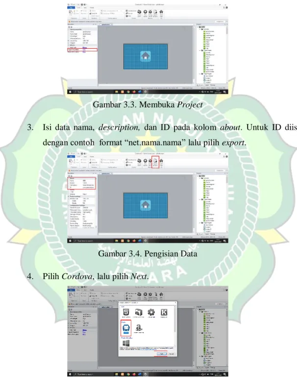 Gambar 3.3. Membuka Project 