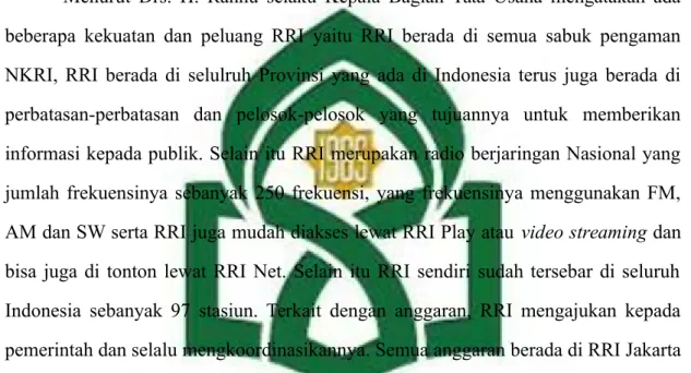 Tabel 1.2 Kekuatan RRI Makassar
