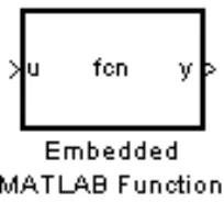 Gambar 11. Blok embedded Matlab function 