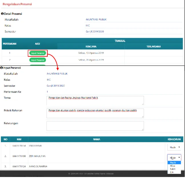 Gambar 3.12. Form Input Presensi 