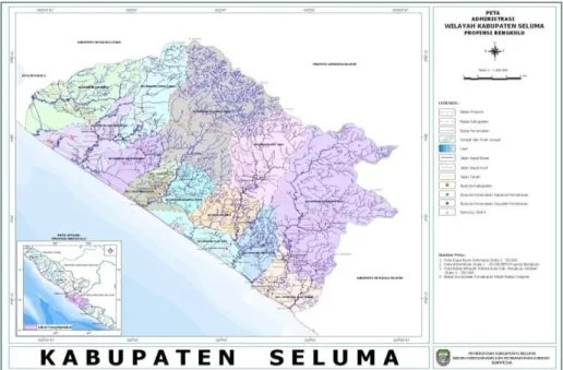 Gambar 2.4 Peta Kabupaten Seluma 