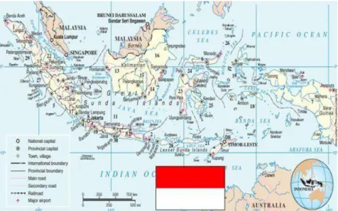 Gambar 2.1 Peta Negara Kesatuan Republik Indonesia 