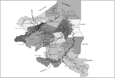 Gambar 1. Peta Wilayah Kabupaten Labuhanbatu Berdasarkan Batas Wilayah Kecamatan