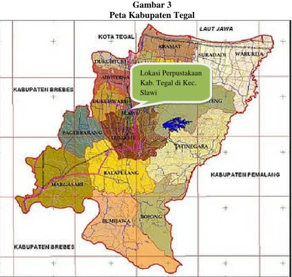 Gambar 3 Peta Kabupaten Tegal