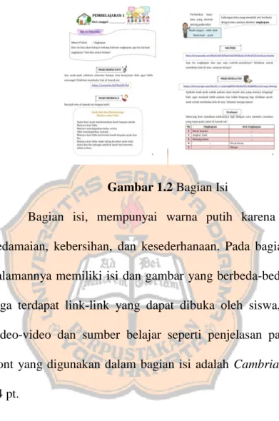 Gambar 1.2 Bagian Isi 