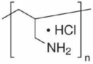 Gambar 2. Struktur molekul Polyallylamine hydrochloride/PAH. 