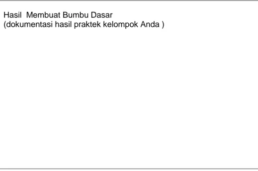 Tabel 5 LK-1.5  Eksplorasi Pelengkap Makanan Indonesia 