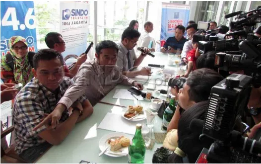 Gambar 1: Diskusi dengan tema 'Deadlock Ahok' menyoroti perseteruan Gubernur DKI Jakarta Basuki Purnama (Ahok) dengan DPRD DKI Jakarta