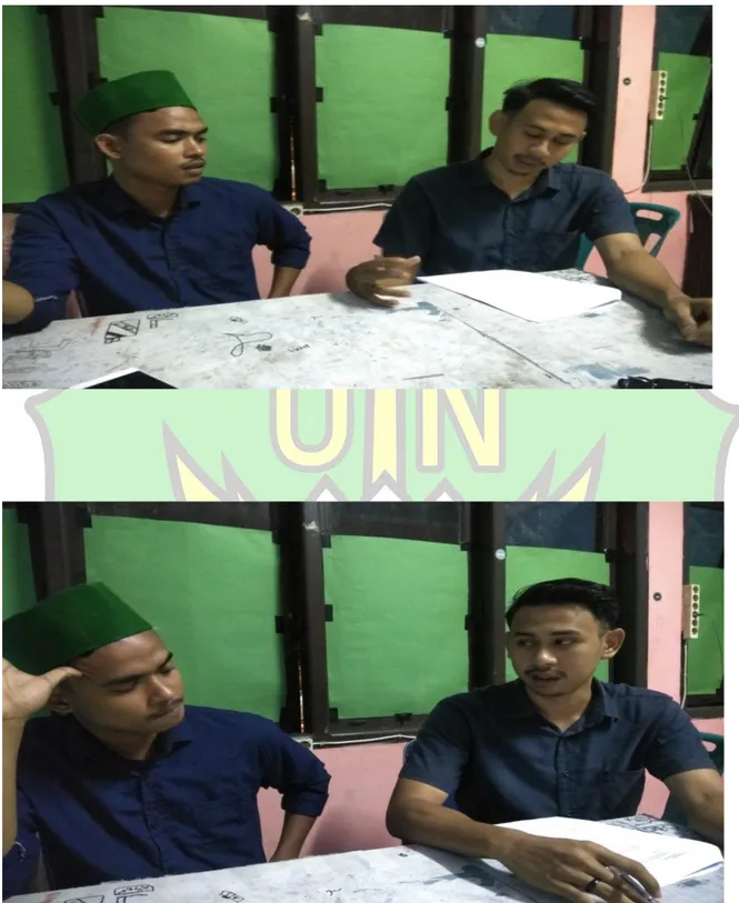 Gambar 1 : Wawancara dengan Informan 1  (Ketua Umum HMI Cabang Banda Aceh) 