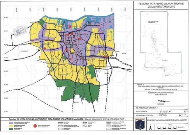 Gambar 4.3 Peta Struktur Tata Ruang Wilayah  Sumber: UU No. 26 tahun 2007 tentang Penataan Ruang 